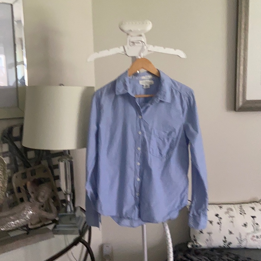 H&M blue button up